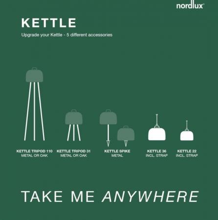 Nordlux Kettle To-Go Tripod 31 Akkuleuchte Braun Zubehör